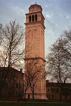 Beckoning mariners from Venice’s eastern tip, the campanile of the Basilica of San Pietro Castello was built to resemble Alexandria’s Pharos lighthouse.
